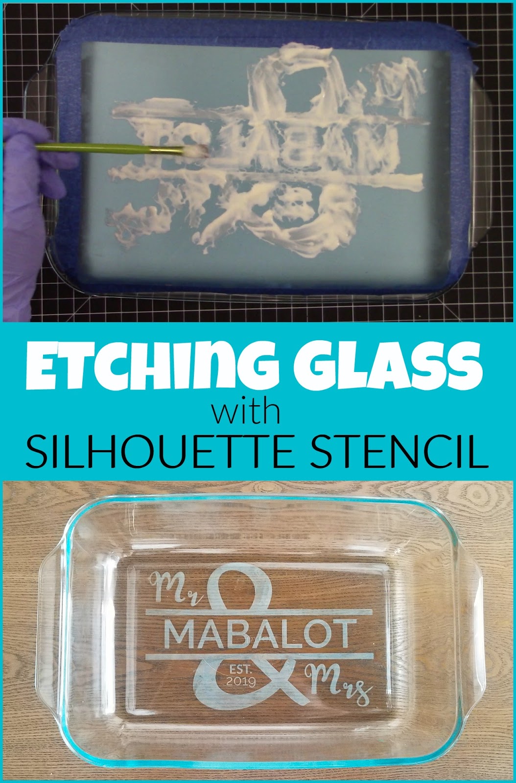 Beginner Glass Etching Tutorial with Silhouette Stencil - Silhouette School